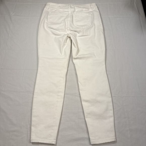 JEANS SKINNY JEGGINGS Talbots WOMENS 4P White Stretch Denim Mid Rise Jegging‎ - Picture 6 of 8